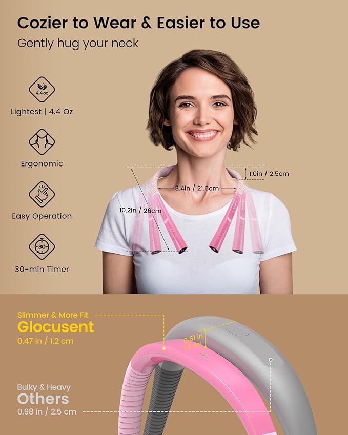 Glocusent Upgraded LED Neck Reading Light, Book Light - Image 2