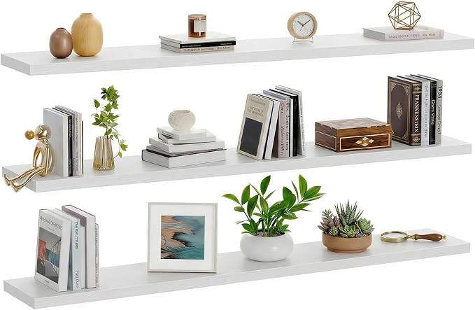 Amada 47.2" Floating Shelves for Wall Decor & Storage, Living Room, 22 lbs - Image 9
