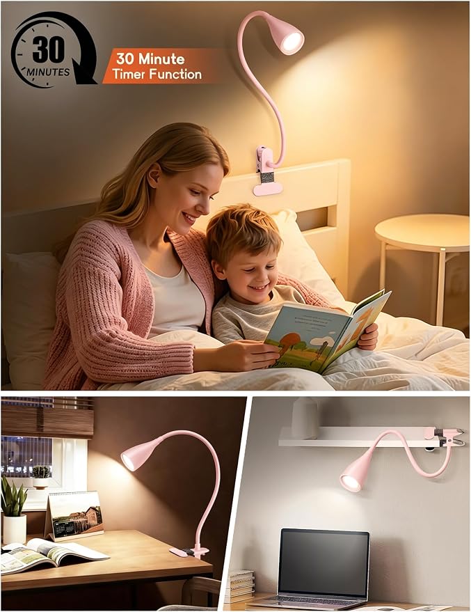 Reading Light for Book in Bed, Clip on Light Reading Lamp - Image 4