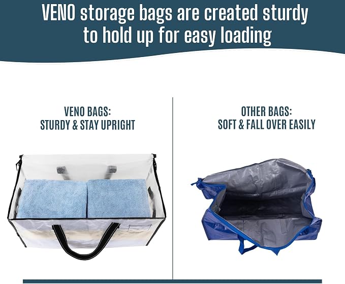 VENO Moving Bags, Storage Bags, Wide Open Top, 10 Pack | Moving boxes - Image 6