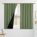 BGment 100% Blackout Curtains for Bathroom Window, 42 x 48 Inch Cafe Curtains by BGment