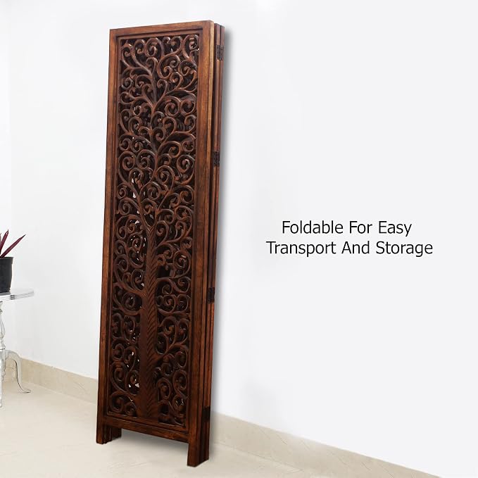 COTTON CRAFT Room Divider Wood Screen - Image 7