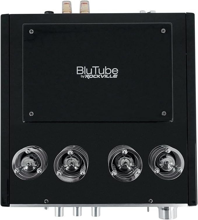 Rockville BluTube 70W Tube Amplifier Stereo Receiver, Bluetooth, EDR, Compact Design, Warm Sound, for Home Audio Enthusiasts
