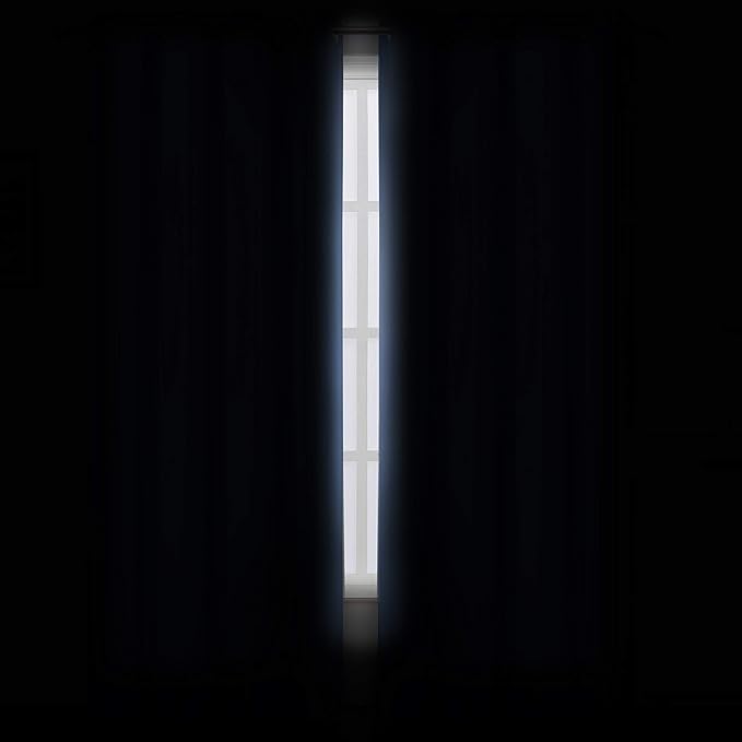 Sky Blue Blackout Curtains 66 x 63 Inch Length/Set of 2 Curtain Panels/Thermal - Image 3
