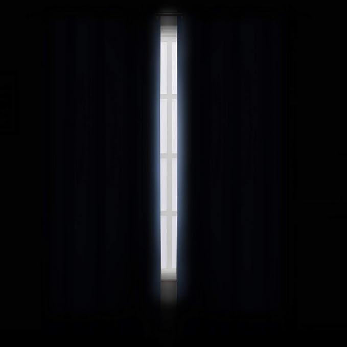 Blackout Curtains 66 x 84 inch/Sky Blue Curtains Set of 2 Panels/Thermal - Image 3