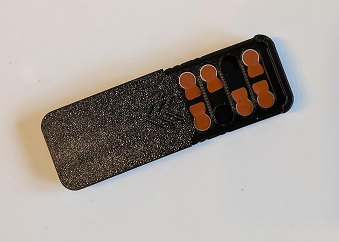 3BP - Size 312 Hearing Aid Battery Case, New Slim Design Pocket Size Storage Container (LARGE (8))"