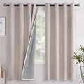 YoungsTex Linen Blackout Curtains 78 Inches Long by YoungsTex