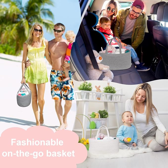 ABenkle Baby Diaper Caddy, Nursery Storage Bin and Car Organizer - Image 8