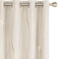 Deconovo Curtains for Living Room, Pattern Blackout Curtains 90 Inches Long | by Unknown