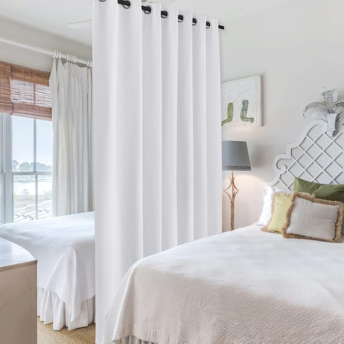 RYB HOME Blackout Curtains Room Divider - Image 4