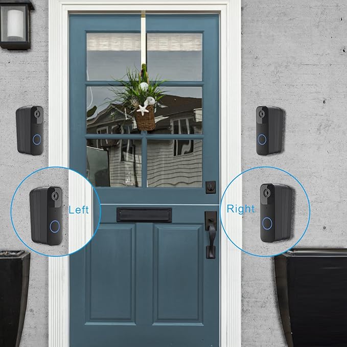 Adjustable Doorbell Angle Mount for Blink Video Doorbell 1st Gen and for REOLINK Video Doorbell WiFi Camera (30°+15°L/R+5°Up/Down Corner Wedge)