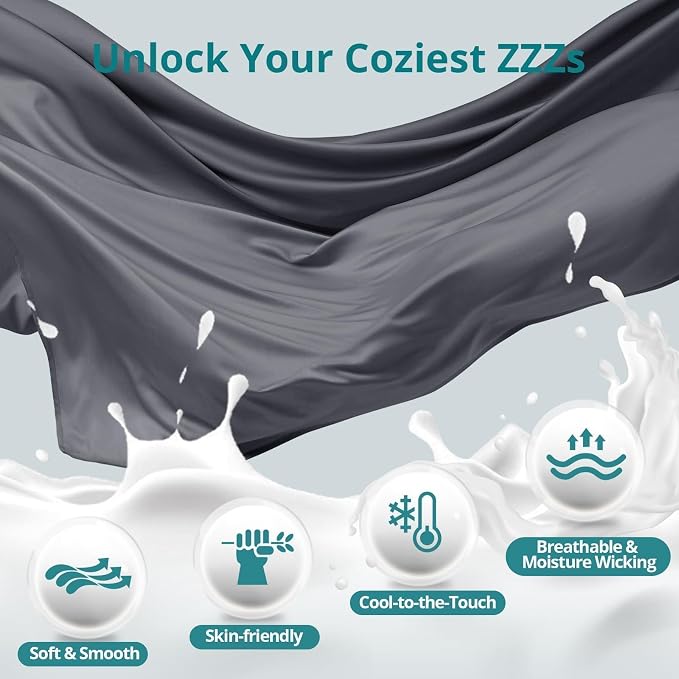 Cooling Pregnancy Pillows for Sleeping, Dark Grey | Sasttie Maternity Pillow - Image 5