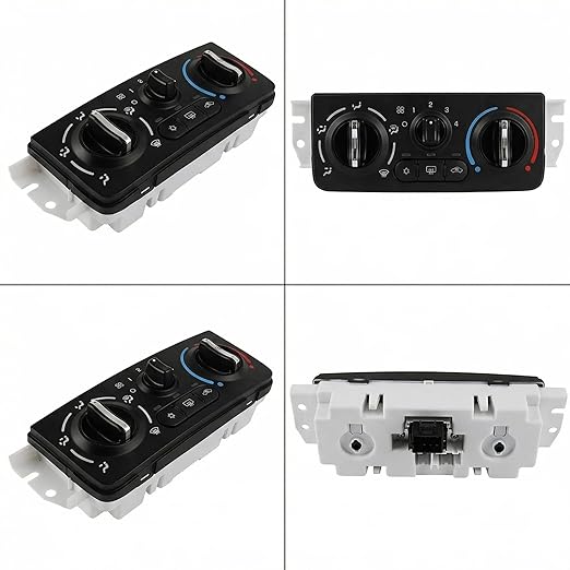 599-141 A/C Control Switch Air Conditioning Climate Control Module, Front Climate Control Module Panel for Chevrolet Cobalt 2005-2009 Pontiac G5 2007-2009, Replace OE# 15213133, 15217879, 15283518