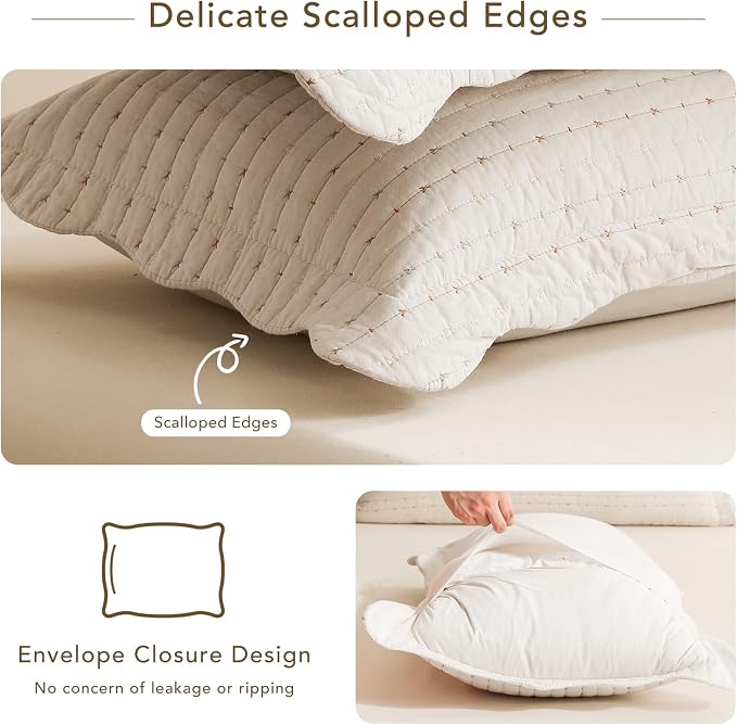 Lady Ann Oversized King Bedspread 120x120, Lightweight Quilted Wheat Coverlet 3 - Image 8