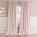 Back Tab and Rod Pocket Curtains 120 Inches Long by DUALIFE