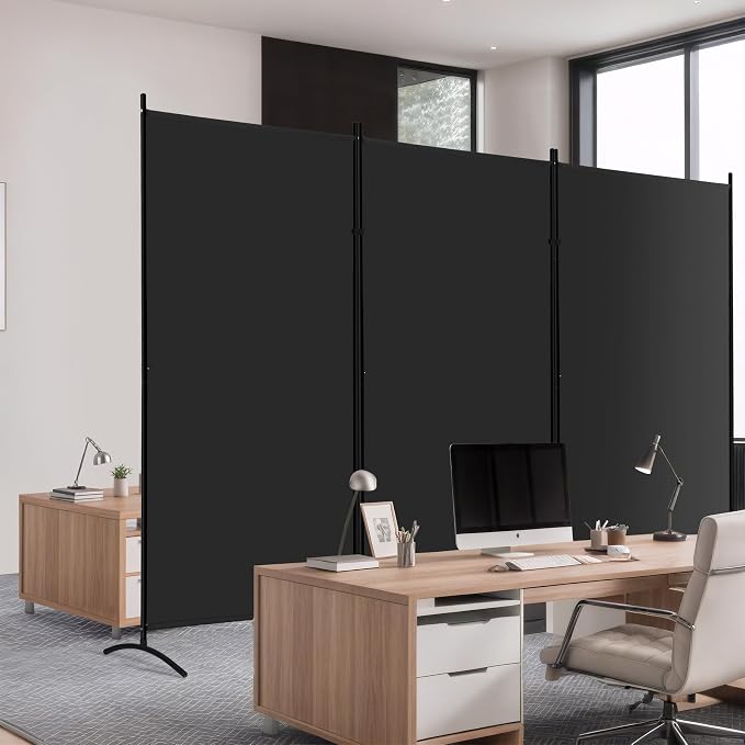 ZENY Room Divider, 3 Panel Folding Privacy Screens, Freestanding Room Divider - Image 8
