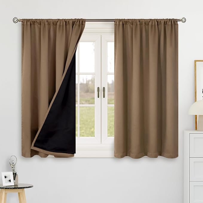 BGment Short Bedroom Blackout Curtains - Image 2