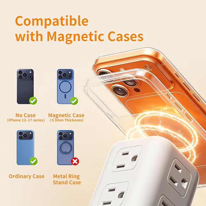 Extension Cord with Multiple Outlets, SMALLRT Power Strip Tower, Outlet - Image 4