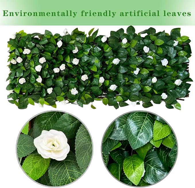 Expandable Faux Ivy Fence Privacy Screen - Image 2
