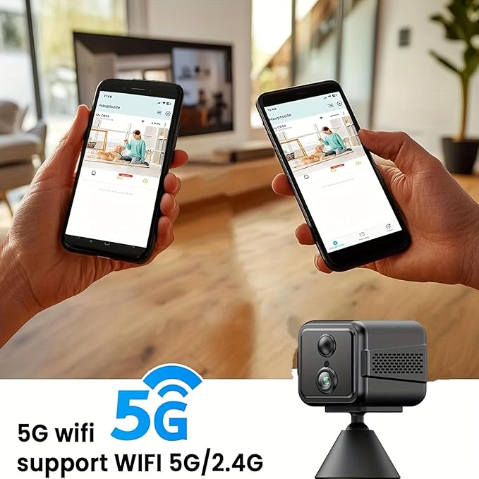Fabater Indoor Security Camera, 4K 3MP 2.4GHz 5GHz Dual Band AI Motion Detection WiFi Indoor Security Camera for Home Office