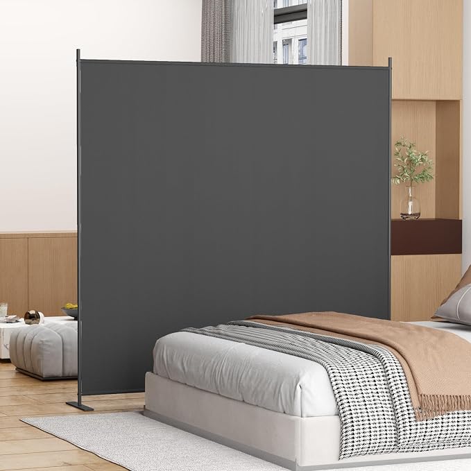 Helios&Hestia 1-Panel 6 ft Tall Indoor Folding Room Divider, Portable Privacy by HeliosHestia