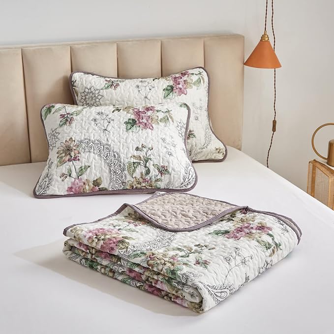 Flysheep 3 Pieces Quilt Set California King Size, Soft Microfiber Lightweight - Image 7