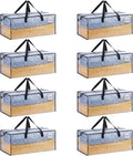 VENO Heavy Duty Moving Bags, Storage Bags, Easy Visibility, 8 Pack | Packing by Veno