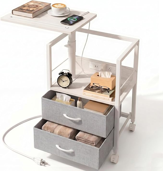Faesun Swivel Lift Top Nightstand by Faesun