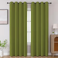 CUCRAF Green Blackout Curtains 96 inch Length 2 Panels Set, Room Darkening by CUCRAF