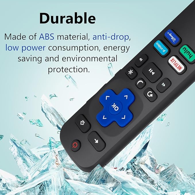 (Pack of 2) Replacement Remote Control Compatible for Roku TV,for TCL Roku/for Hisense Roku/for Onn Roku(Not for Roku Stick,Box and Players)