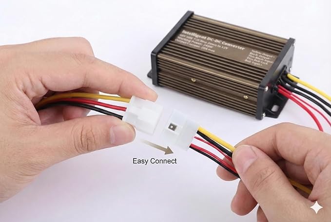 Pro Chaser DC-DC 72V 60V 48V Volt Voltage to 12V Step Down Voltage Reducer Regulator 180W 15A for Scooters & Bicycles Golf cart (20A 240W)