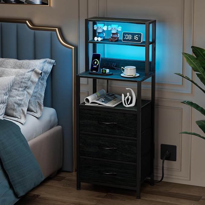 Night Stand, Tall Nightstand - Image 8