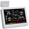 bonoch 16 in 1 Air Quality Monitor Indoor 10h-Battery & 5.5" Display 9 AQI+7 AQI Alerts, CO2 Monitor, Air Quality Tester for CO2, TVOC PM2.5 PM1.0 PM10 HCHO Temperature Humidity AQI & Time Air Meter