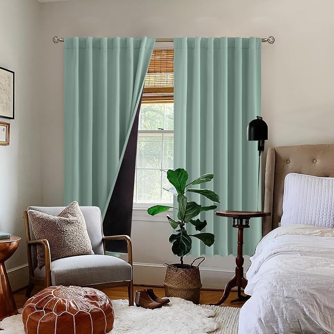 BGment Blackout Curtains with Thermal Insulation Liner Curtains 72 Inches Long - Image 9