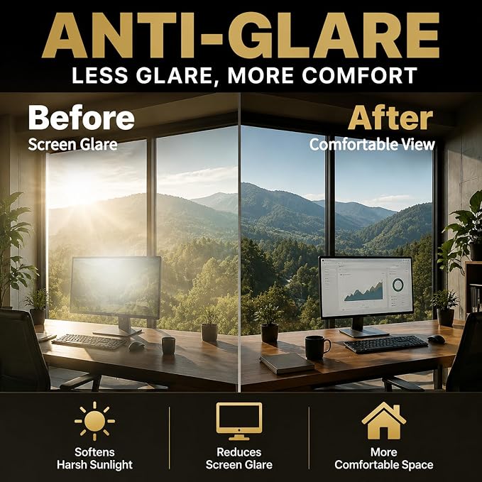 One Way Window Privacy Film Heat Control Mirror Tint 11.8Inx7.2Ft | Window Tint - Image 4