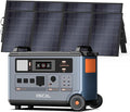 Oscal PowerMax 6000 Portable Power Station with 2x400W Solar Panel 3600Wh LiFePO4 Batteries, 6000W Output (9000W Peak), 5ms UPS, Solar Generator for Home, RVs, Emergencies, Power Outages