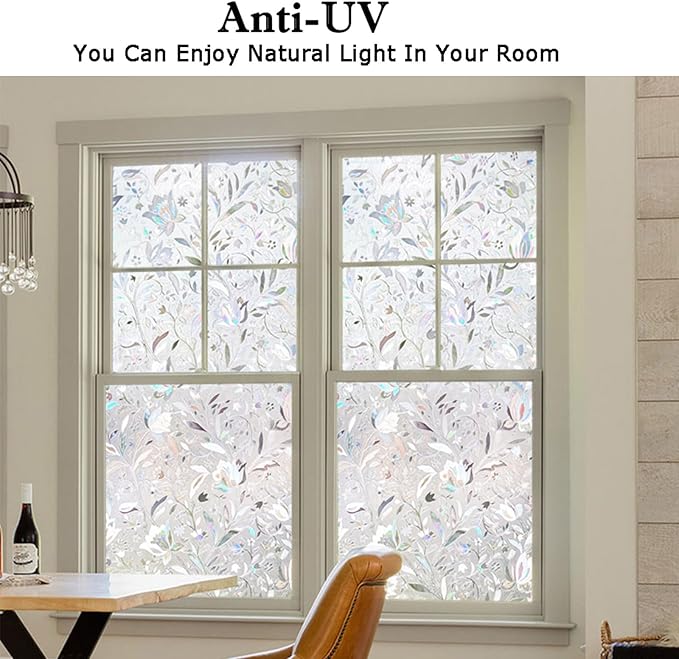 Kromapolis Privacy Window Film, Stained Glass Decorative, 35.4″ x 118.1″ | - Image 5