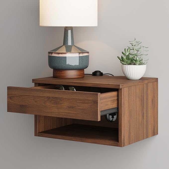 Nathan James Jackson Wall Mounted Floating Bedroom Nightstand - Image 7