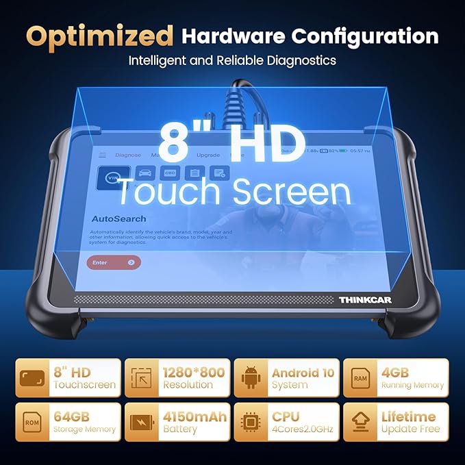 THINKCAR THINKSCAN 689 OBD2 Scanner, Bidirectional Scan Tool with Lifetime Free Update, 34+ Reset, 3000+ Active Test, ECU Coding, PMI, Wired All System Diagnostic Scanner for Cars, CANFD/DOIP, FCA SGW