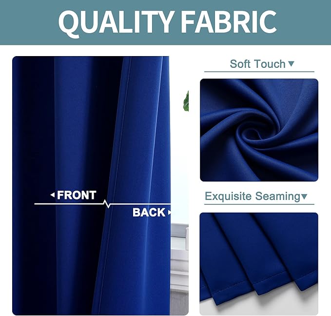 ChrisDowa Room Divider Curtain 84 Inches Long Sliding Door Curtain, 1 Panel | - Image 4