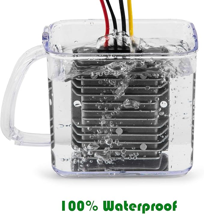 MGGi Voltage Buck Converter Regulator DC 24V to DC 12V 20A 240W Waterproof Power Transformer, Voltage Reducer, High-Power Power Supply Module Buck Transformer, for Golf Cart, Forklifts, Car