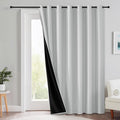 RYB HOME 100% Blackout Curtain, Bedroom Patio Sliding Glass Door Drape | Extra by RYBHOME