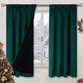 BGment Christmas Green 100% Blackout Curtains by BGment