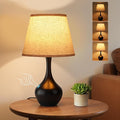 16.1" Touch Table Lamp for Nightstand, 3 Way Dimmable Small Bedroom Lamp | by SeealleLighting
