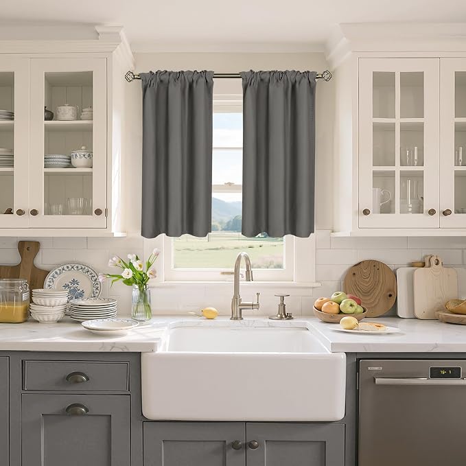 BGment Short Blackout Curtains 40 Inches Length - Image 2
