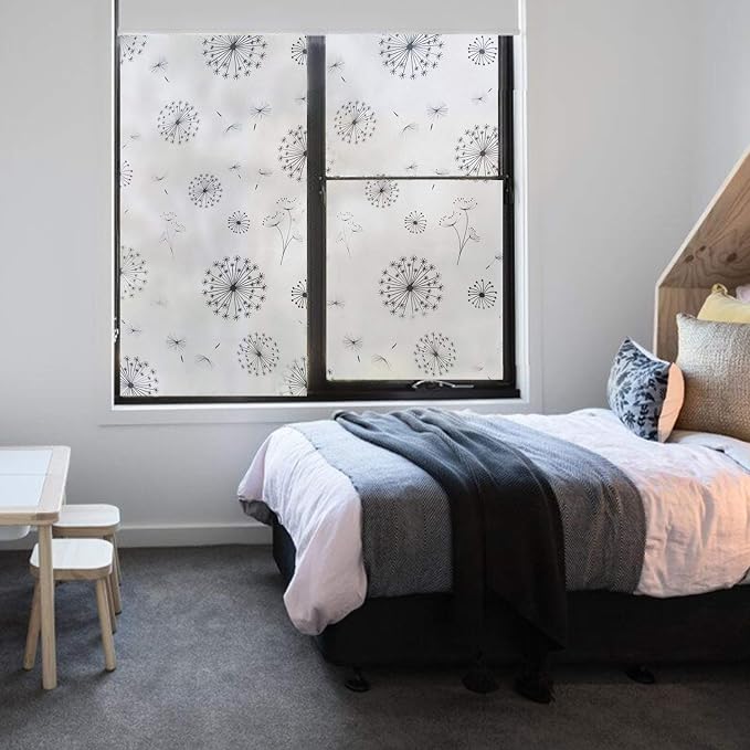 Window Privacy Film 4D Decorative Stained Glass Window Sticker Non-Adhesive - Image 7