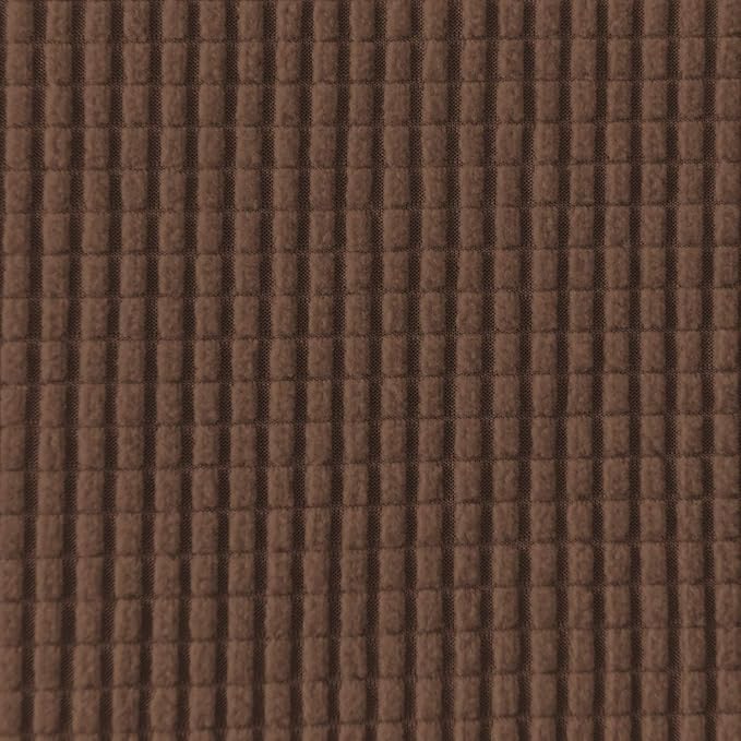 Easy-Going Recliner Stretch Sofa Slipcover Sofa Cover 4-Pieces Furniture Protector Couch Soft with Elastic Bottom, Spandex Jacquard Fabric Small Checks(Recliner,Brown)