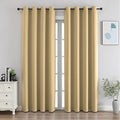 CUCRAF Beige Blackout Curtains 108 Inches Long, Thermal Insulated Noise by CUCRAF