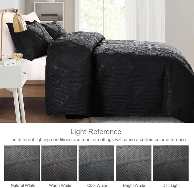 Exclusivo Mezcla Quilts Queen Size, Modern Striped Pattern, Lightweight Bedding - Image 3