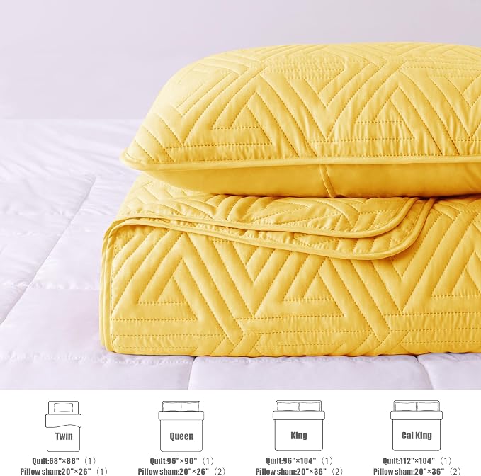 Whale Flotilla Soft Geometric Queen Quilt Set - Image 5